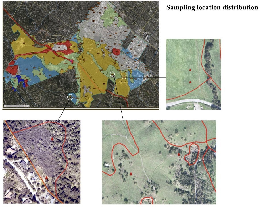 Map of sample location distribution