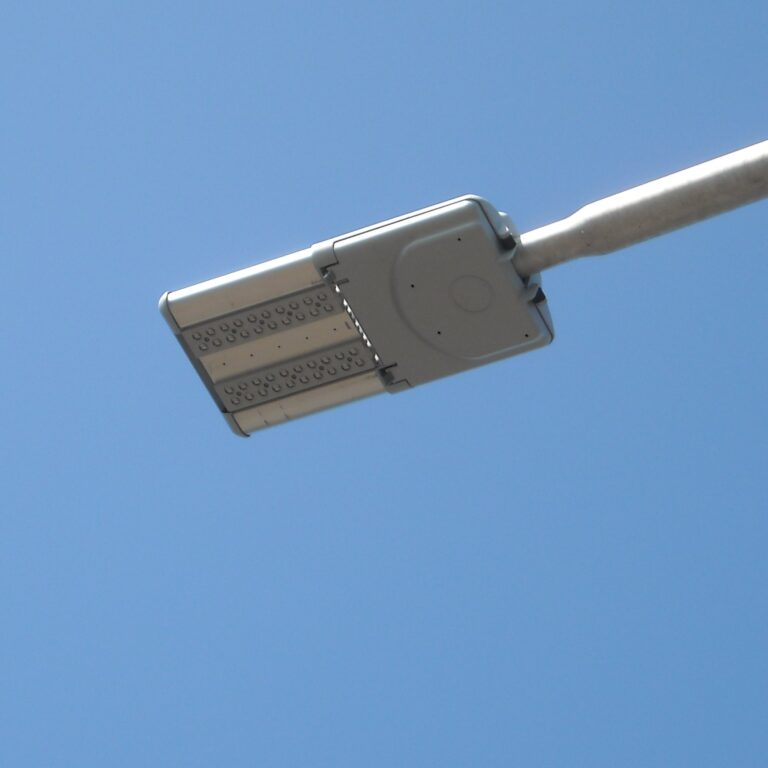 LED light with blue sky in background