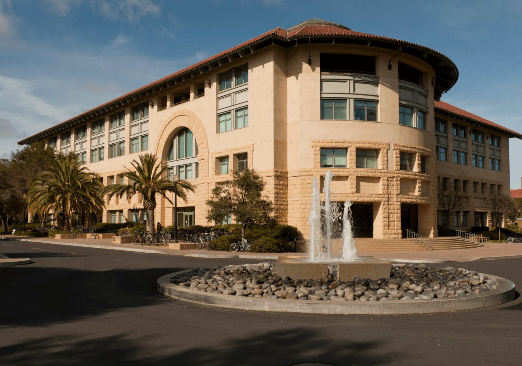 Remodeled Gates Computer Science building from outside