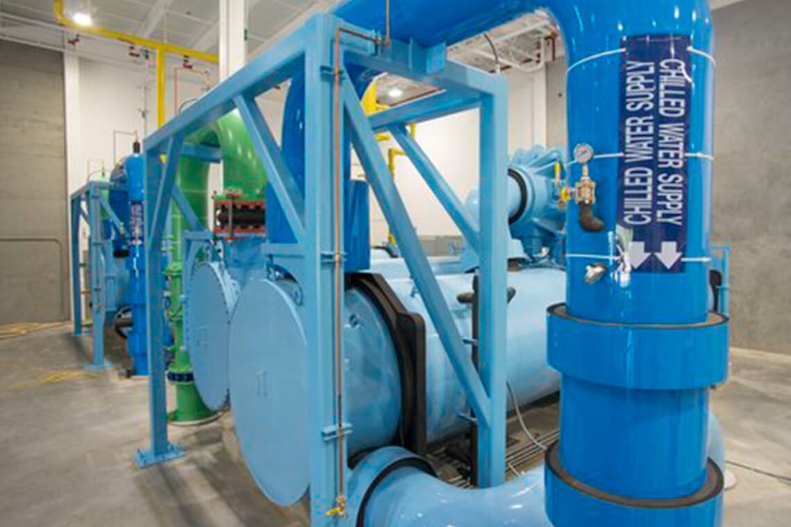 Cooling water pipes