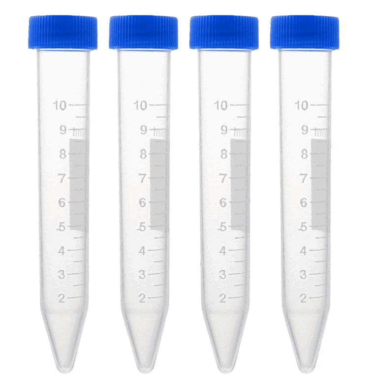 Four Centrifuge Tubes