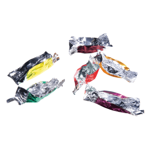 Six snack wrappers