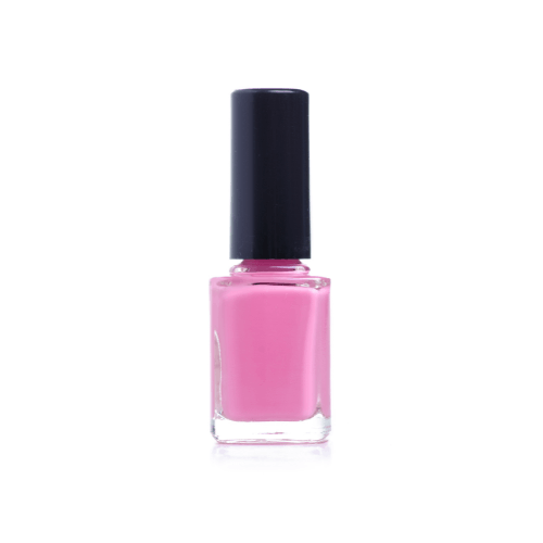 One container of pink nail polish